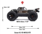 Preview: ARA4410V2T4 Arrma OUTCAST-1:10 BLX RTR RED